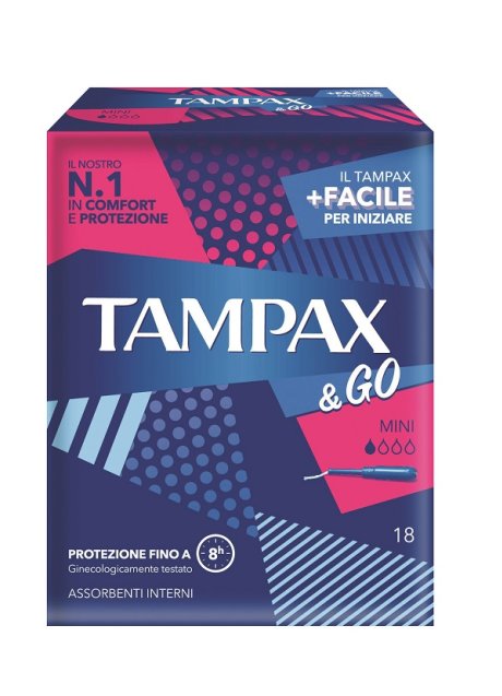 TAMPAX & GO MINI 18 PEZZI