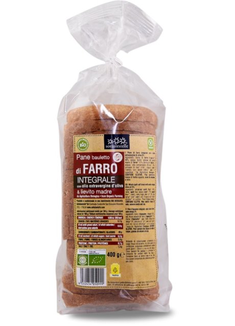 PANE BAULETTO FARRO INTEGR400G