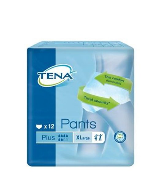 PANNOLONE PULL UP TENA PANTS PLUS TAGLIA EXTRA LARGE 12 PEZZI