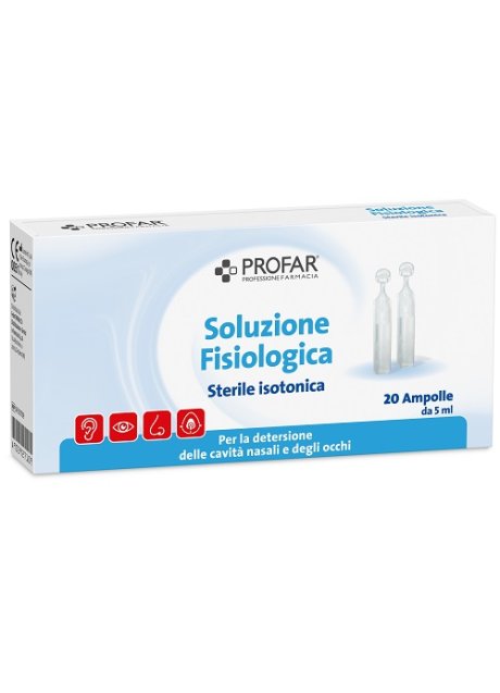 PROFAR SOLUZIONE FISIOLOGICA STERILE ISOTONICA 2 ML 20 AMPOLLE