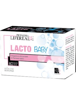 PICFARMALIFEREAL C LACTO BABY 8 FLACONCINI 10 ML