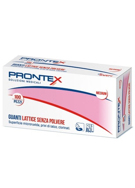 PRONTEX GUANTO IN LATTICE SENZA POLVERE GRANDE 100 PEZZI