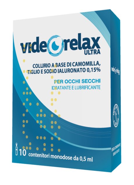 COLLIRIO IDRATANTE E LUBRIFICANTE VIDEORELAX ULTRA MONODOSE0,5 ML 10 PEZZI