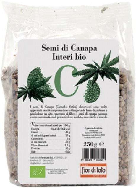 SEMI CANAPA INTERI BIO 250G FDL