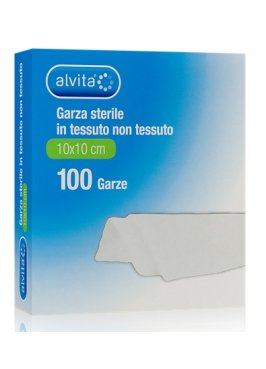 ALVITA GARZA STERILE IN TESSUTO NON TESSUTO 10X10CM 100 PEZZI