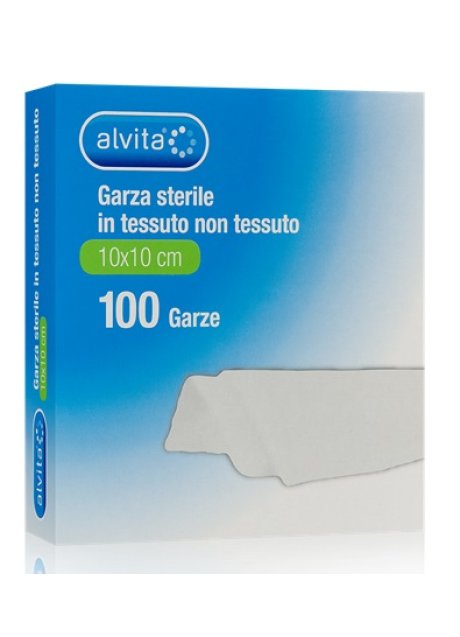 ALVITA GARZA STERILE IN TESSUTO NON TESSUTO 10X10CM 100 PEZZI