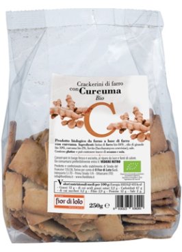 CRACKERINI FARRO C/CURCUMA BIO