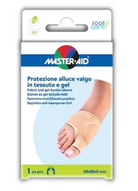 PROTEZIONE MASTER-AID IN GEL E TESSUTO PER ALLUCE VALGO 1 PEZZO