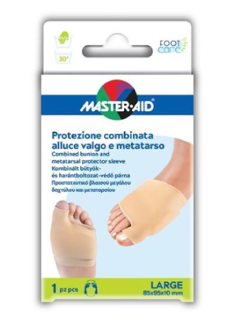 PROTEZIONE MASTER-AID PER ALLUCE VALGO E METATARSO L 1 PEZZO