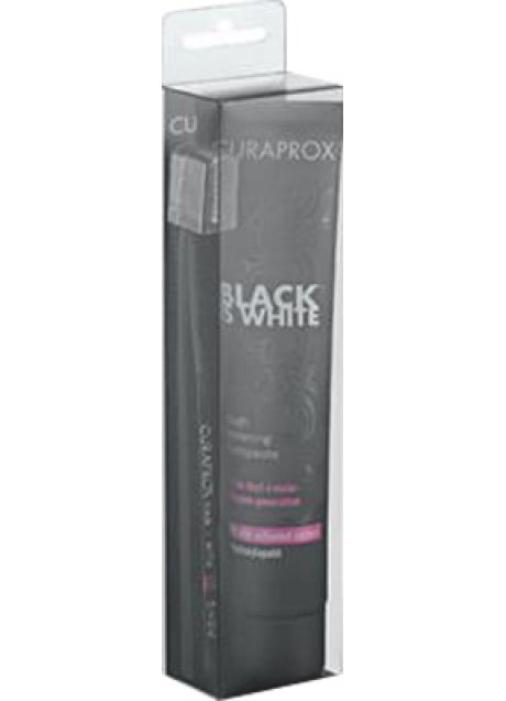 CURAPROX BLACK IS WHITE DENTIFRICI SBIANCANTI 1 DENTIFRICIODA 90ML + 1 SPAZZOLINO