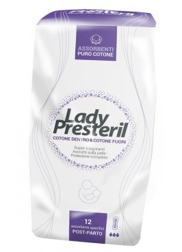 LADY PRESTERIL POSTPARTO 12 PEZZI