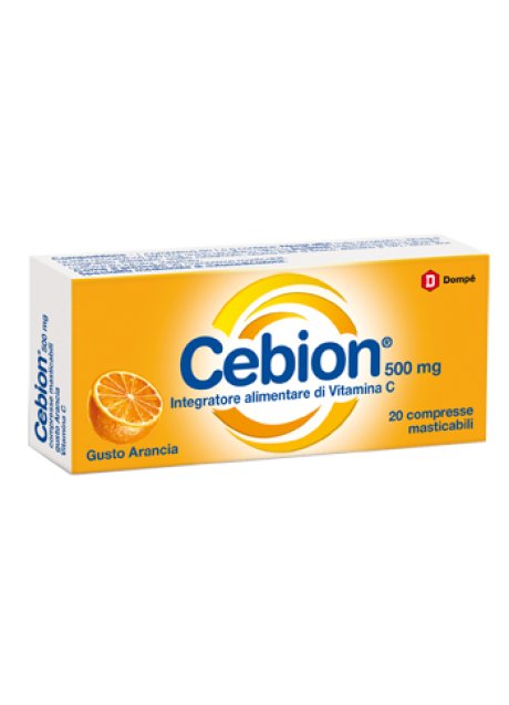 CEBION MASTICABILE ARANCIA VITAMINA C 500 MG 20 COMPRESSE