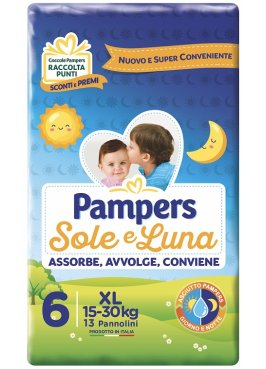 PAMPERS SOLE E LUNA XL 13 PEZZI