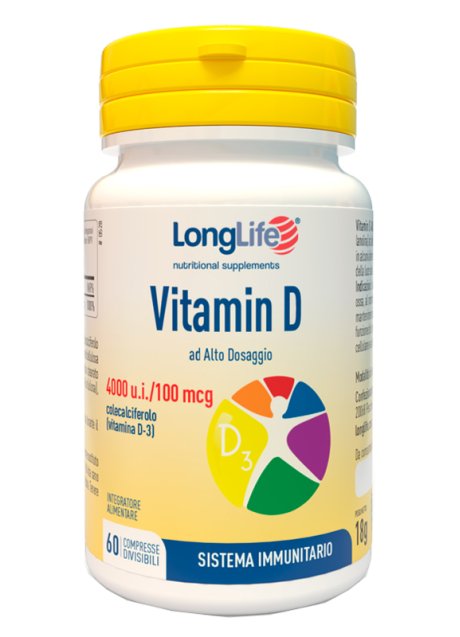 LONGLIFE VITAMIN D4000UI 60CPR