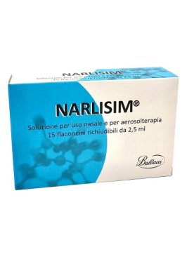 NARLISIM SOLUZIONE PER USO NASALE E AEROSOLTERAPIA 15 FLACONCINI RICHIUDIBILI DA 2,5 ML L'UNO