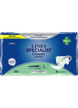 PANNOLONE A MUTANDA LINES SPECIALIST CLASSIC SUPER MG 30 PEZZI