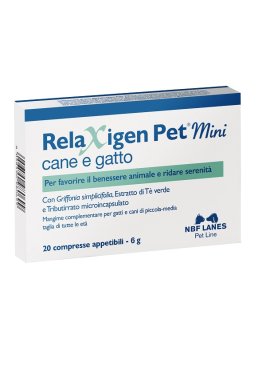 RELAXIGEN PET MINI BLISTER 20 COMPRESSE