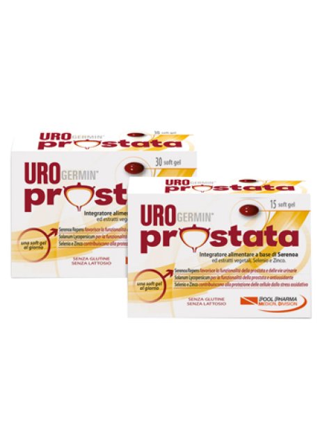 UROGERMIN PROSTATA - INTEGRATORE FUNZIONALITA' DELLA PROSTATA E VIE URINARIE - 30+15 SOFTGEL