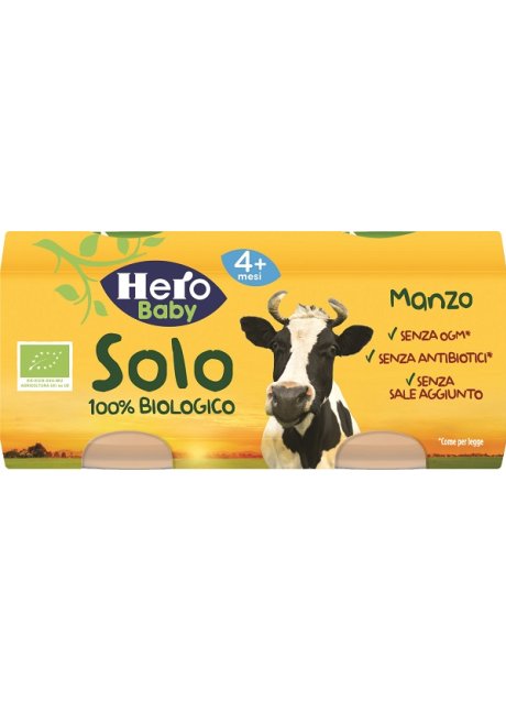 HERO SOLO OMOG MANZO BIO 2X80G