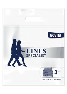 LINES SPECIALIST MUTANDA ELASTICA XL 3 PEZZI