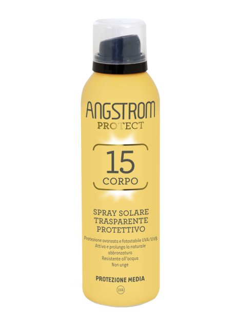 ANGSTROM PROTECT 15 CORPO SPRAY SOLARE TRASPARENTE 150 ML