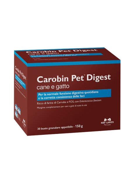 CAROBIN PET DIGEST GRANULARE 30 BUSTE DA 5 G