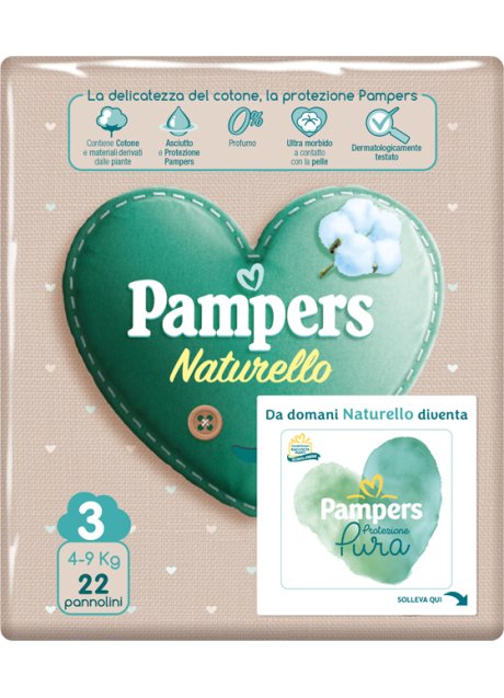 PAMPERS NATUR MIDI CP 22PZ 9359