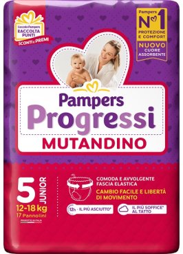 PAMPERS PROGRETGTGI MUTANDINO CP TG5 JUNIOR 17 PEZZI