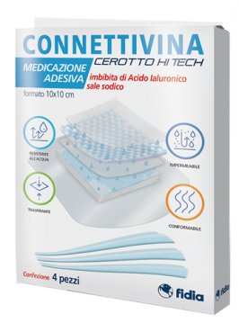 CEROTTO CONNETTIVINA HITECH 10 X 10 CM 4 PEZZI