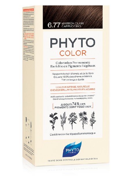 PHYTOCOLOR 6.77 MARR CHIA CAPP 1 LATTE + 1 CREMA + 1 MASCHERA + 1 PAIO DI GUANTI