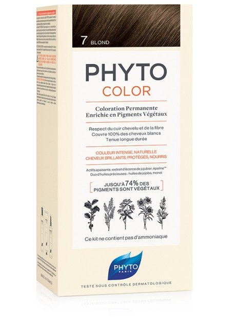 PHYTOCOLOR 7 BIONDO 1 LATTE + 1 CREMA + 1 MASCHERA + 1 PAIODI GUANTI