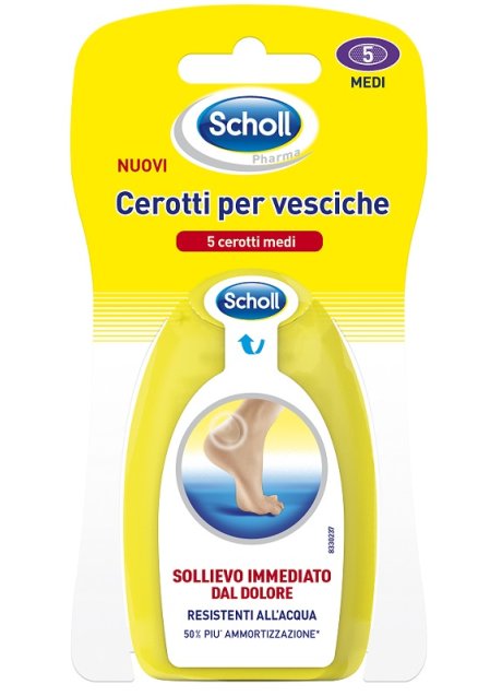 SCHOLL CEROTTI PER VESCICHE MEDIO DITA DEI PIEDI 6 PEZZI