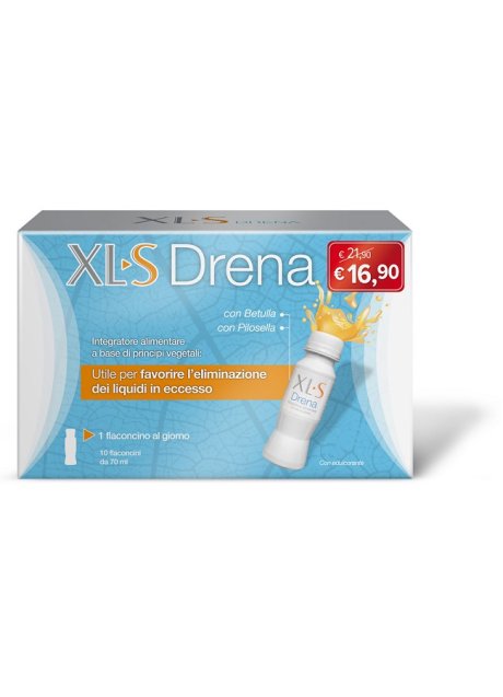 XLS DRENA TAGLIO PREZZO 10 FLACONCINI 70 ML