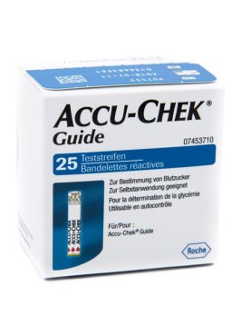 STRISCE MISURAZIONE GLICEMIA ACCU-CHEK GUIDE 25 PEZZI CONFEZIONE RETAIL