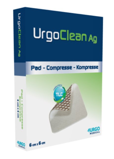 URGOCLEAN AG/SILVER 6X6CM 10PZ