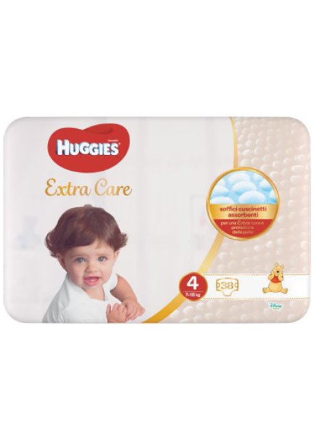 HUGGIES EXTRA CARE GR 4 38PZ