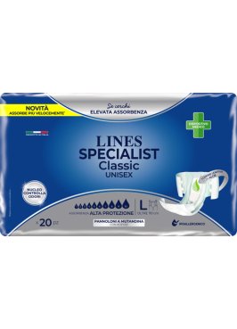 PANNOLONE A MUTANDA LINES SPECIALIST CLASSIC ALTAPROTEZIONEMG 20 PEZZI