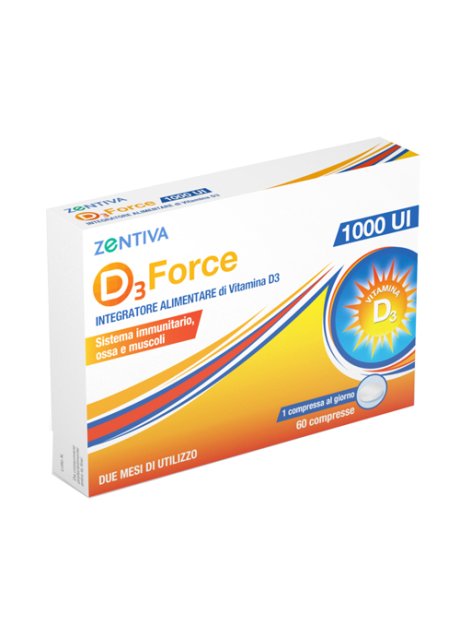 ZENTIVA D3 FORCE 1000UI 60CPR