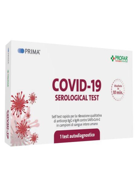 TEST SIEROLOGICO PROFAR COVID-19 RILEVAZIONE QUALITATIVA ANTICORPI IGG IGM USO INDIVIDUALE