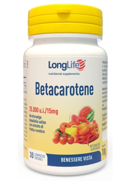 LONGLIFE BETACAROTENE 30CPR