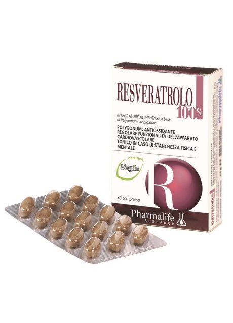 RESVERATROLO 100% 30CPR PHARMAL