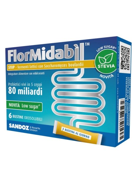 FLORMIDABIL STOP 6 BUSTINE CON STEVIA