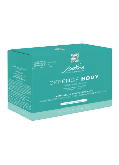 DEFENCE BODY TRATTAMENTO CELLULITE CREMA GEL DRENANTE RIDUCENTE 30 BUSTINE DA 10 ML