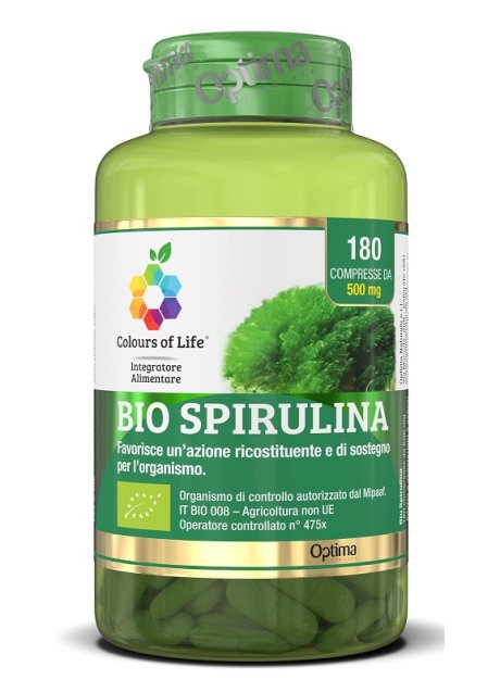 BIO SPIRULINA 180CPR COLOURS