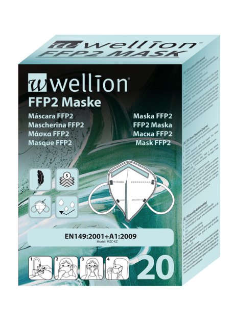 WELLION FFP2 MASK 20 PEZZI