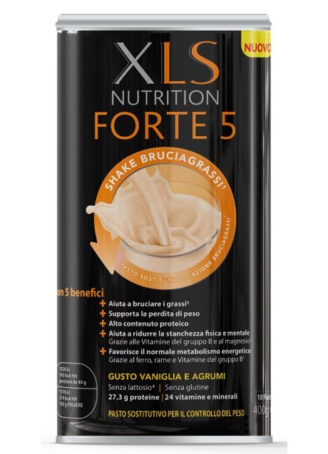 XLS NUTRITION FORTE 5 SHAKE BRUCIAGRASSI 400 G