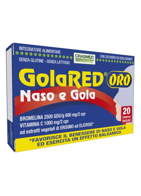 GOLARED ORO NASO E GOLA 20CPR