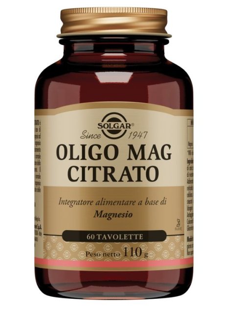 OLIGO MAG CITRATO 60TAV SOLGAR