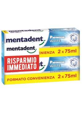 MENTADENT P WHITE BIT 2X75ML