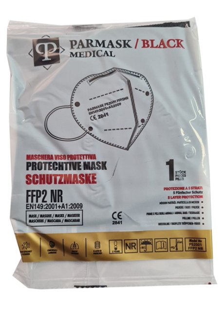 MASCHERINA PARMASK MEDICAL FFP2 BLACK 10 PEZZI